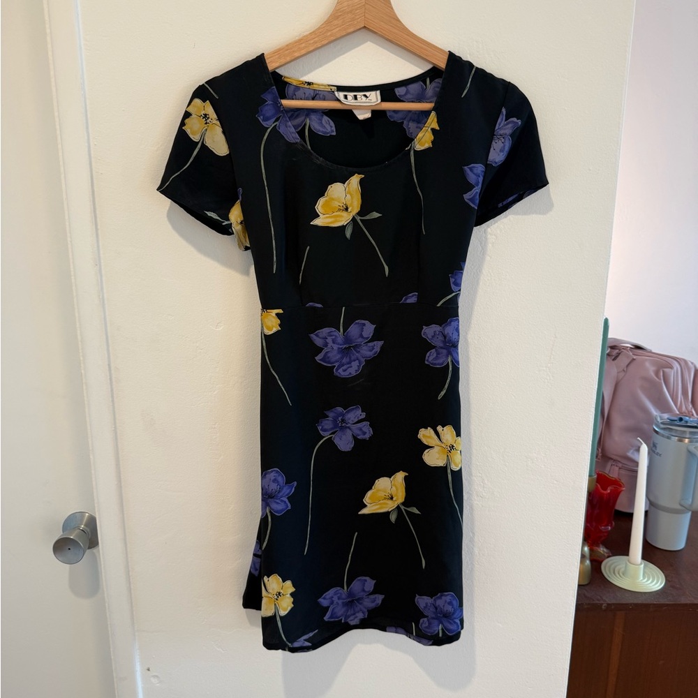 Vintage Floral Mini Dress